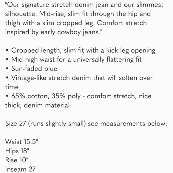 EUC Jenni Kayne "B Sides Field Kick flare Jeans in Viva" sz 27 - Picture 8 of 8